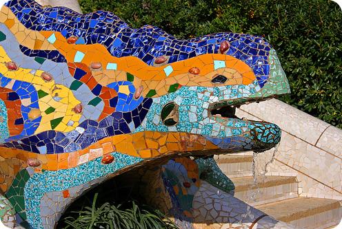 Detalle del Park Güell Detalle del Park Güell